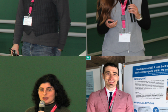 [Translate to English:] Fabian Mattersberger, Stefani Rivic, Betül Gök und Richard Lee als Vortragenden beim WIKO DGAW