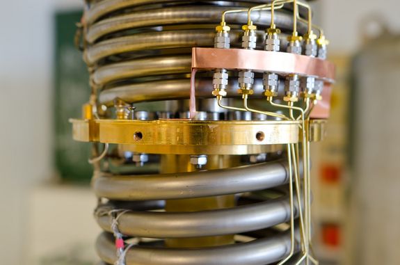 Detailansicht des Kryostats