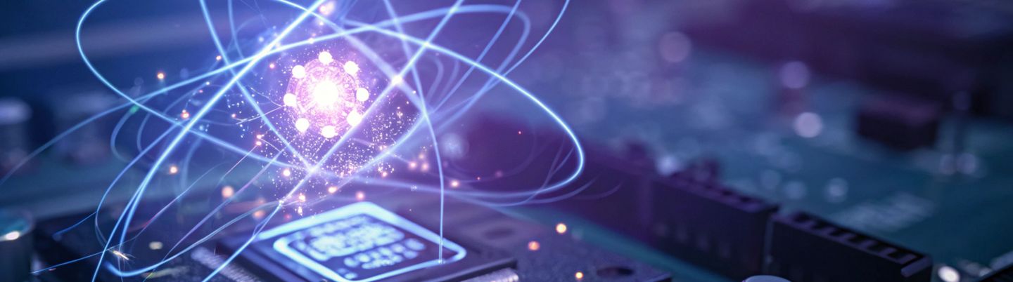 Quantum Computing Core: Abstraktes Zukunftstechnologiekonzept