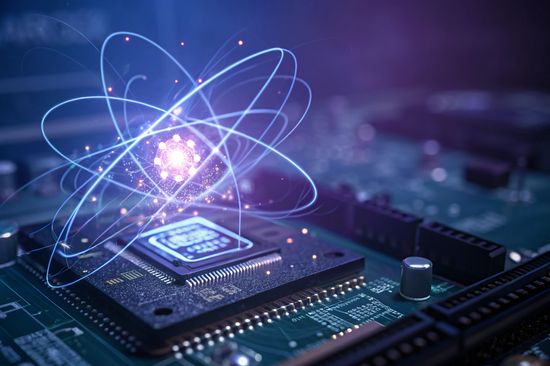 Quantum Computing Core: Abstraktes Zukunftstechnologiekonzept