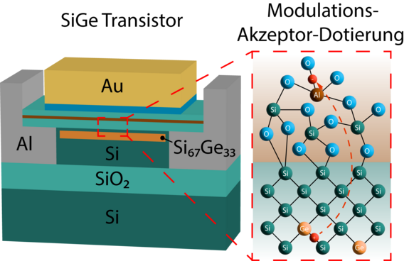 schematische Darstellung des Transistors