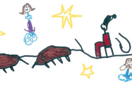 Kinderzeichnung Weihnachten