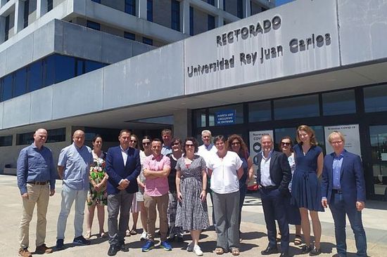 Group picture of the EULIST coordinators in front of the University of Madrid
