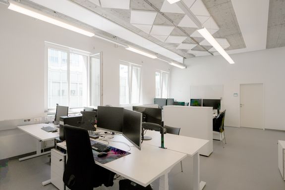 Neugestaltete Büroräume der Campus-IT.