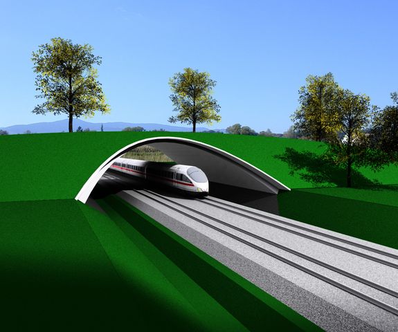 Vorne und hingen abgeschnitten kann die Kuppel auch zur Brücke werden.