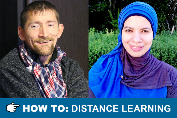 Fotomontage, Fotos von Sarah El-Sherbiny und Andreas Dendl  mit TUW Gebäude im Hintergrund