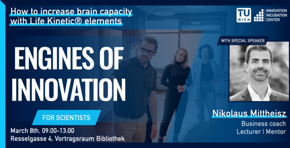 Veranstaltungseinladung inklusive Titel, Keynotespeaker, Datum, Ort