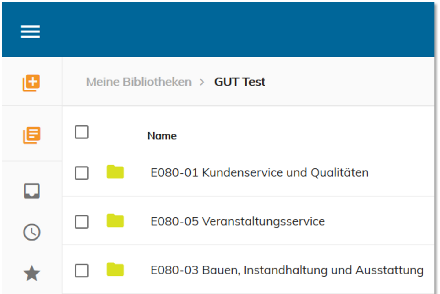Screenshot GUT DMS
