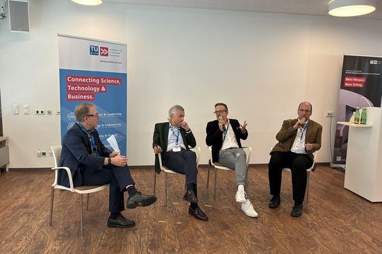 Panel discussion during the event