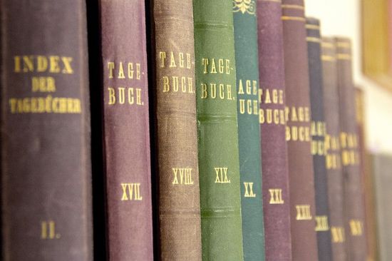 Tagebücher nebeneinander