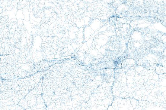 Map of all streets in the St.Pölten area