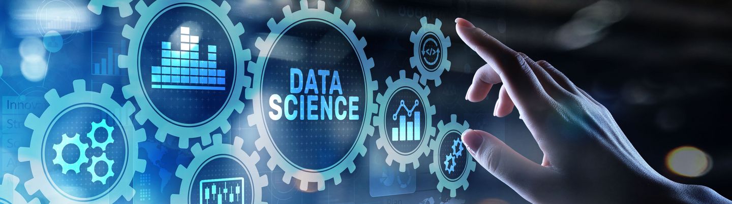 Big-Data-Wissenschaftsanalyse-Geschäftstechnologiekonzept auf virtuellem Bildschirm.