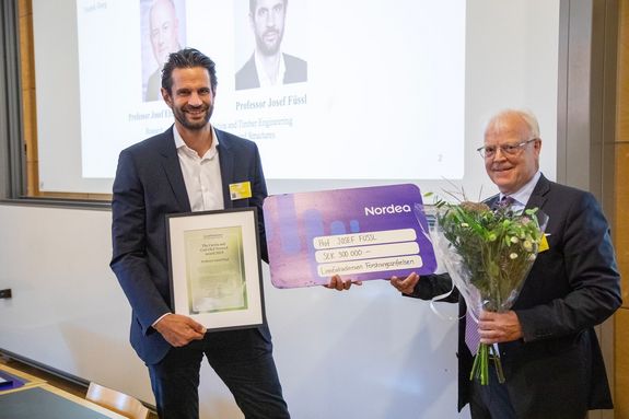 Professor Josef Füssl, Stiftungsvorstand Fredrik Åberg