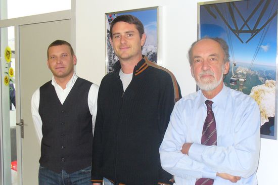 v.l.n.r.: Robert Liehl, Gerd Huber (Diplomand am Institut), Klaus Hoffmann