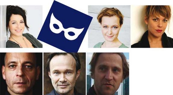 v.l.n.r.: Julia Cencig, Emese Fáy, Jaschka Lämmer, Paul Matic, Thomas Reisinger, Christian Strasser (Fotos © Martin Hesz, Mirjam Knickriem, Elsa Okazaki, Peter Mayr, Hagen Schnauss, privat)
