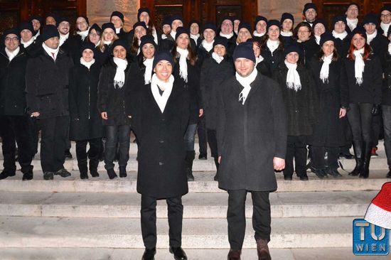 Auftritt im Weihnachtsdorf beim Maria-Theresien-Platz (5.12.2013)