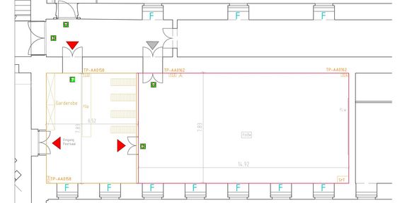 Boecklsaal CAD Raumplan leer Boecklsaal CAD Raumplan leer