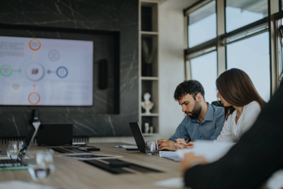 people working on a project