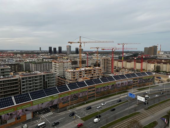 Ansicht des Gebietes von oben