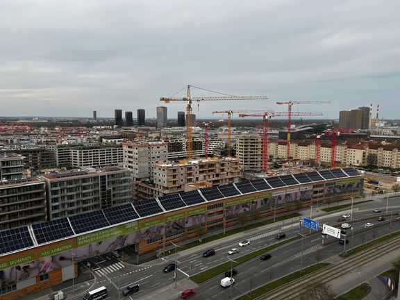View on the area from above