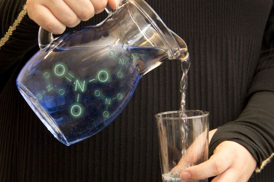 Vorsicht! Nitrat im Trinkwasser ist nicht ungefährlich.