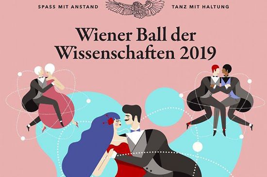 Plakat zur Veranstaltung mit der Grafik tanzender Paare in diversen Konstellationen, jedes Alter, Orientierung, Gender.