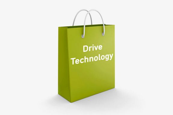 green bag with the headline: Drive Technology