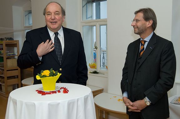 Rektor Skalicky und Bundesminister Hahn bei der Eröffnung. Rektor Skalicky und Bundesminister Hahn bei der Eröffnung.