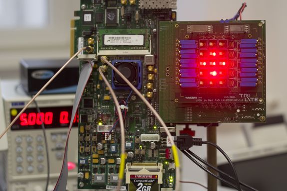 Der erste Prototyp des 3D-Displays.