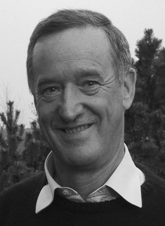 Modell eines katalytisch aktiven Teils eines Abgaskatalysators, bestehend aus unterschiedlich orientierten Palladium-(l.) und Platinkörnchen (r.) abgebildet mit einem Photoemissions-Elektronenmikroskop während der katalytischen Zündung. Die Zündung der CO Oxidation auf einem (110)-orientierten Palladiumkörnchen erfolgt bei einer fast um 50°C niedrigeren Temperatur als auf einem gleich orientierten Platinkörnchen.