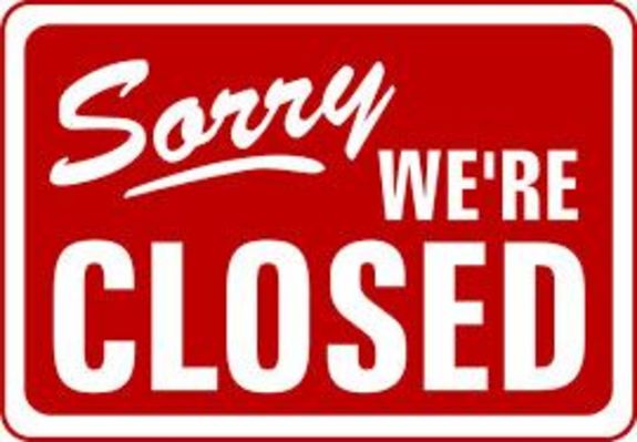 Text "Sorry, we are closed"