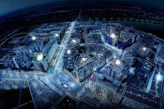 Smart City aus der Vogelperspektive