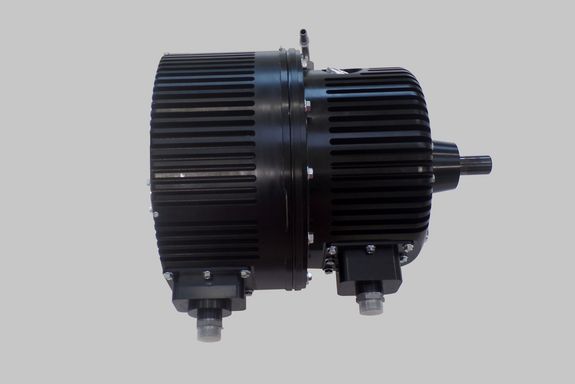 Prototyp des Planetengenerators - Seitenansicht