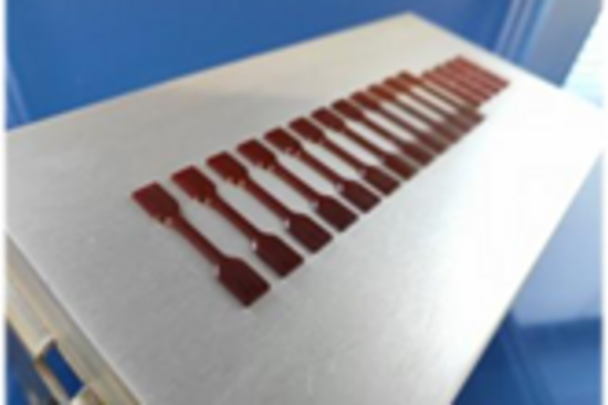 3D printing of tensile test bars made of phenolic resin via hot lithography