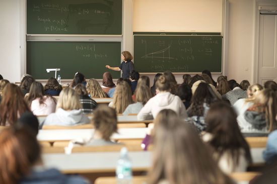 Lecture in the lecture hall