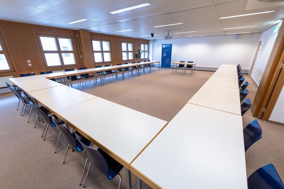 Photo lecture room in the library U shape