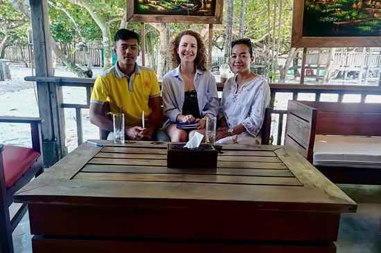 Bild von ETIA Studierende Christina Huber in Kambodscha