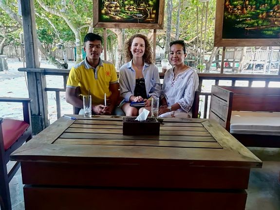 Bild von ETIA Studierende Christina Huber in Kambodscha