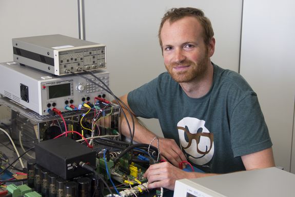 Mathias Blank im Labor