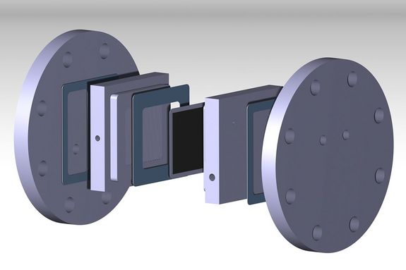Components of the basic element for H2 filter and compressor system HylyPure® of the TU Vienna