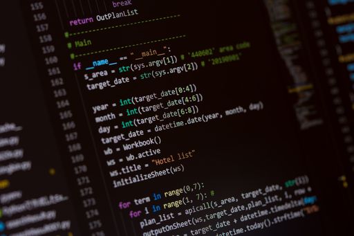 Photo of a screen with Python commands