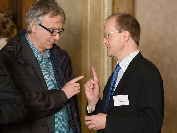 Prof. Karl Unterrainer und Prof. Joachim Burgdörfer