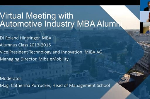 Meeting  mit einem Automotive Industry Absolventen