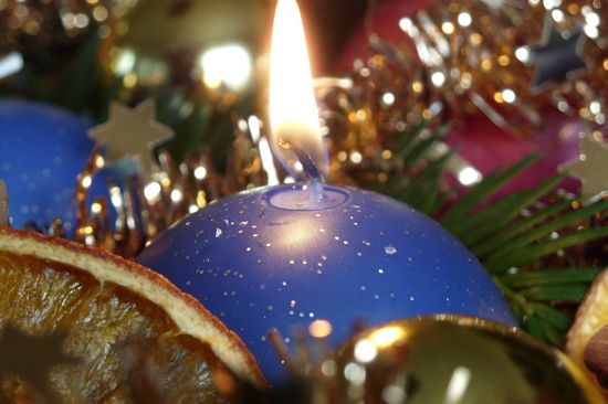 Weihnachtskerze (Copyright Peter A|Pixelio.de)