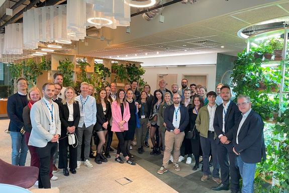 The group visiting Arup Polska