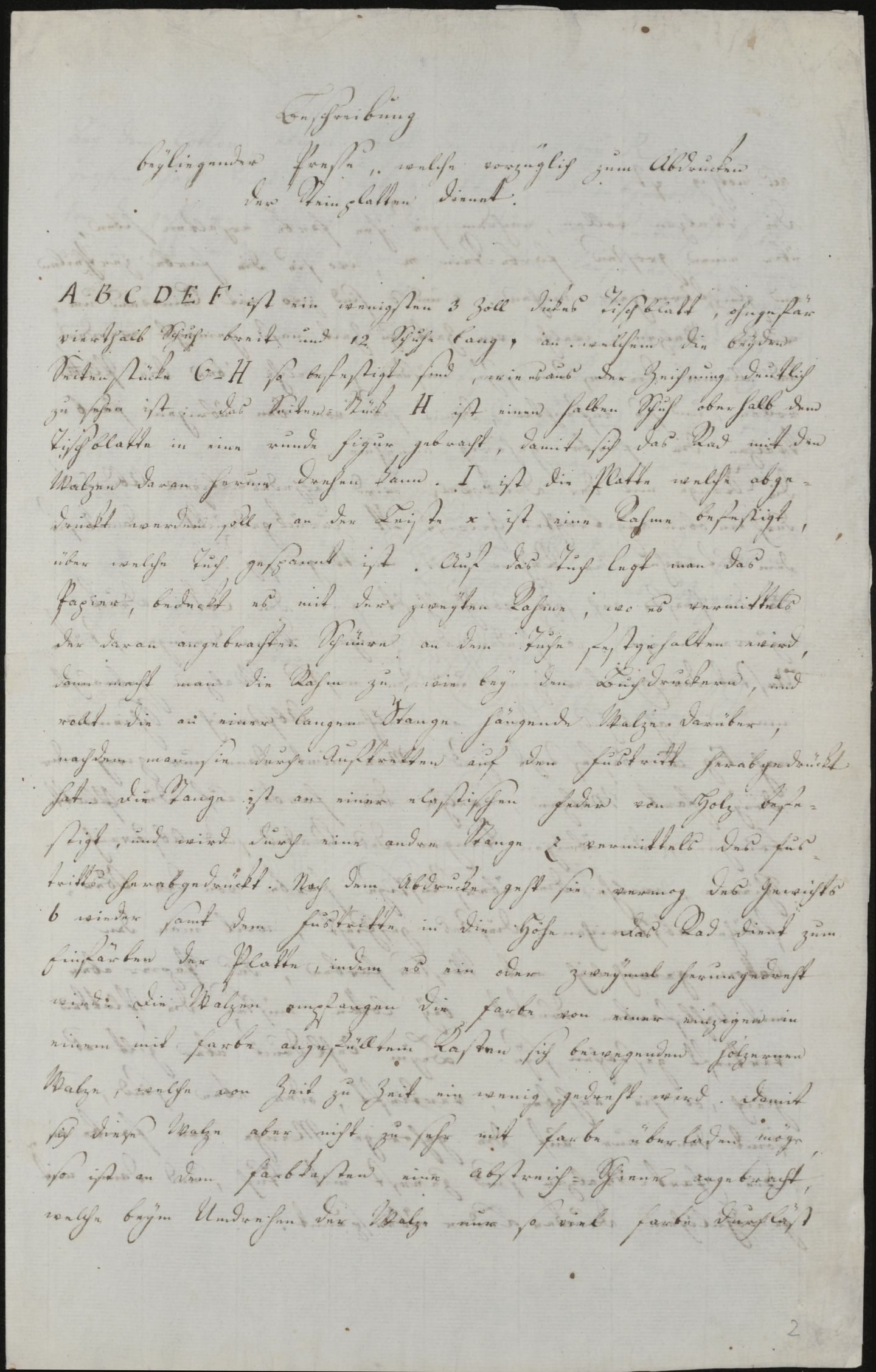 Beschreibung, Seite 1