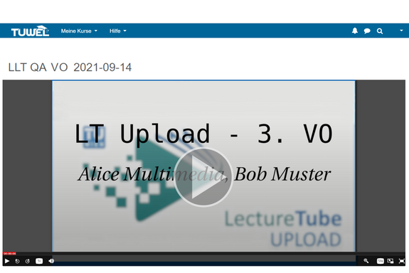 LectureTube Video-Player LectureTube Video-Player