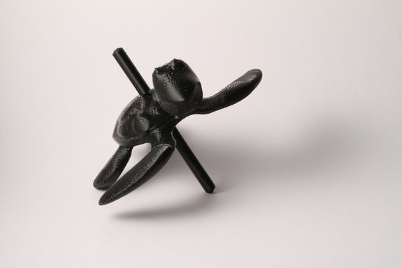 Auch die Schildkröte hat durch die inneren Hohlräume ganz andere physikalische Eigenschaften bekomme