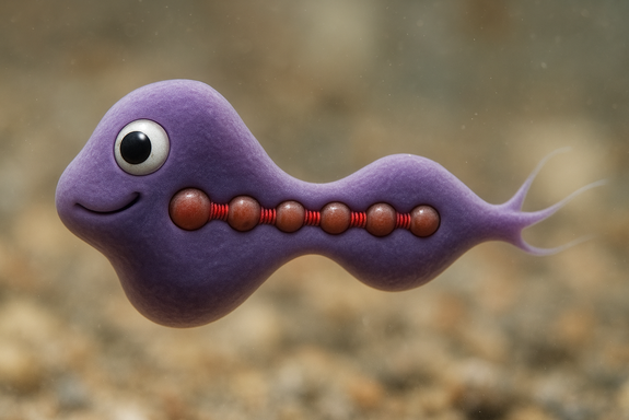 Ein Fantasietierchen im Wasser