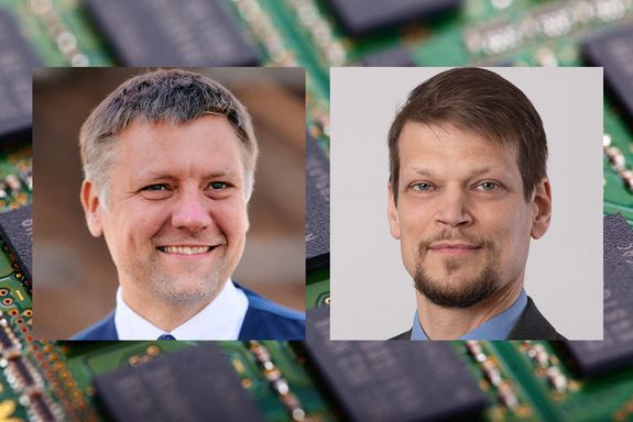 Portraitfotos der beiden leitenden Wissenschaftler